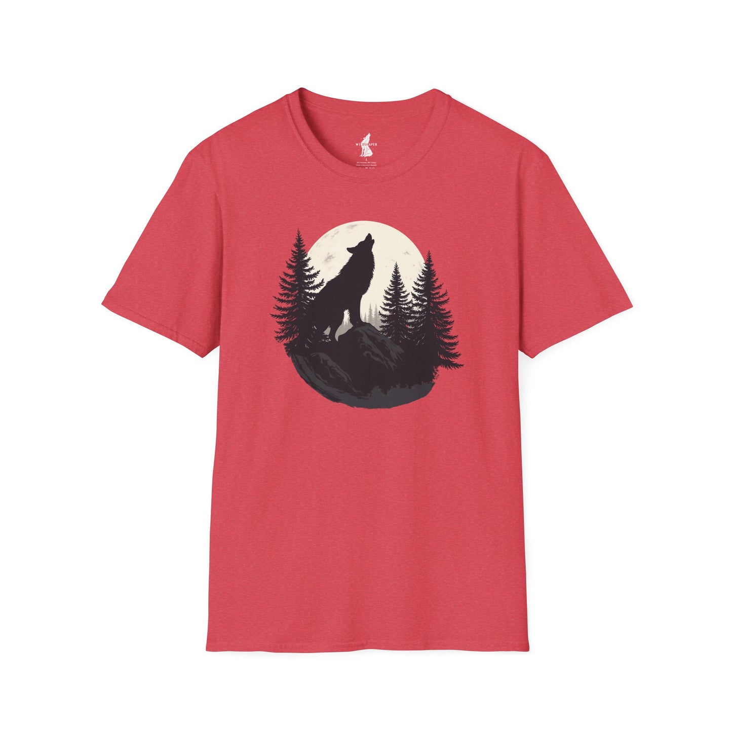 Howling Wolf in Moon Light T-Shirt