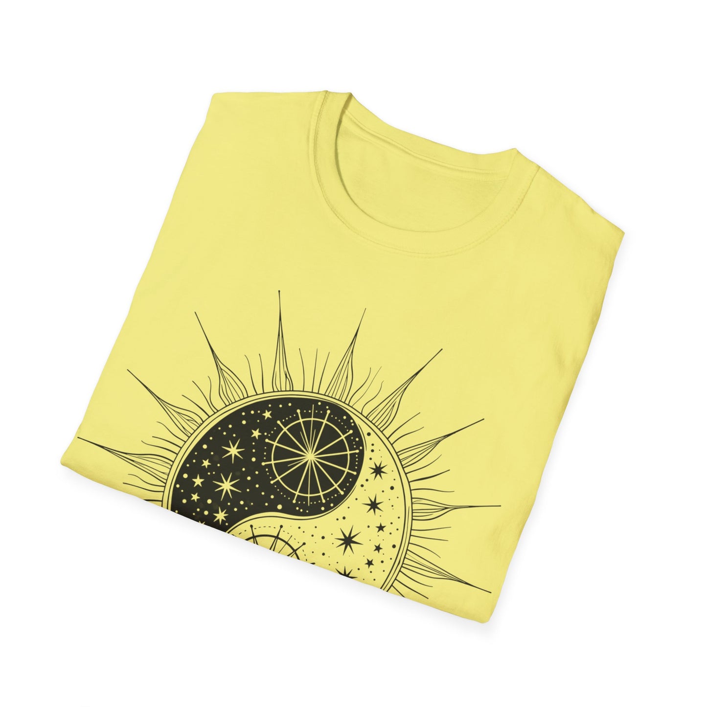 Cosmic Yin Yang Unisex Softstyle T-Shirt