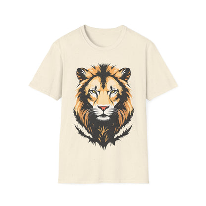 Majestic Lion Unisex Softstyle T-Shirt - Bold Wild Animal Graphic Tee