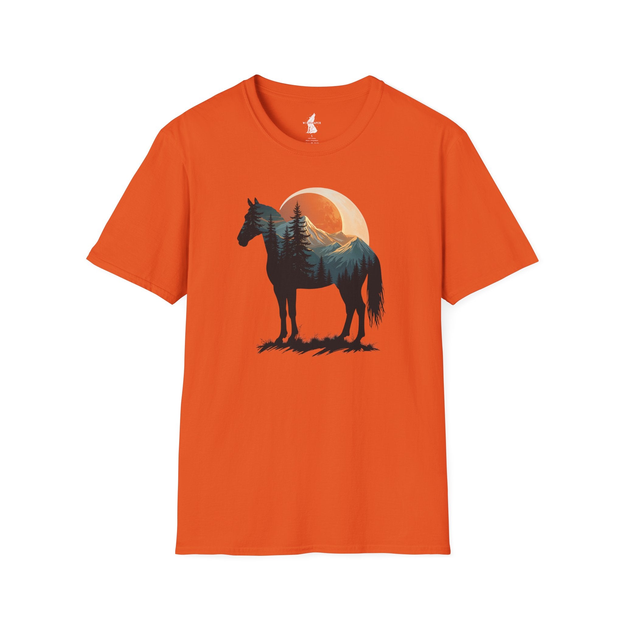 Wild Horse Sunset Silhouette T-Shirt