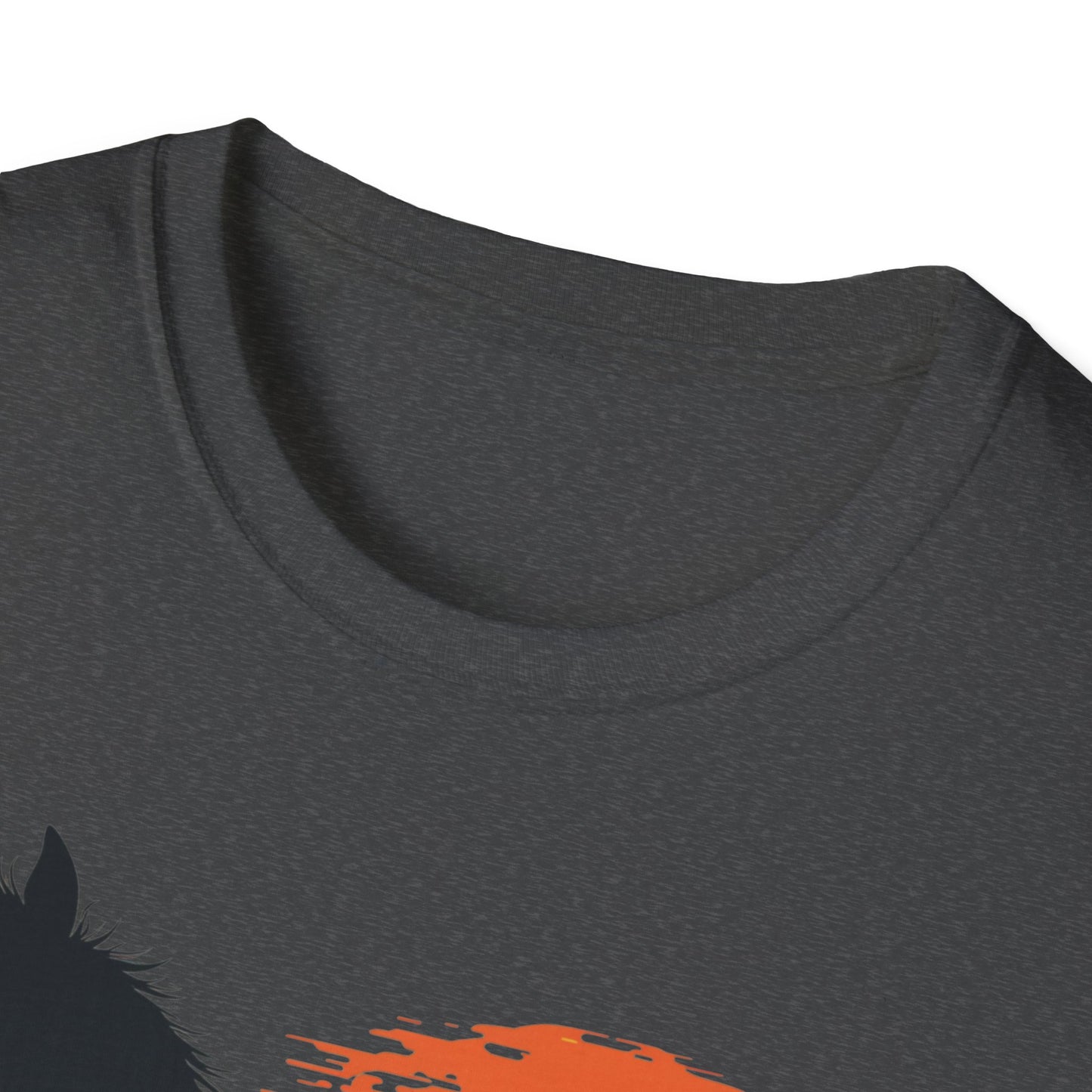 Mountain Sunset Horse Unisex Softstyle T-Shirt - Nature Lover Tee