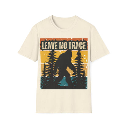 Leave No Trace Bigfoot Unisex Softstyle T-Shirt - Adventure & Nature Tee