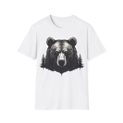 Unisex Bear Nature Softstyle T-Shirt - Wilderness Graphic Tee