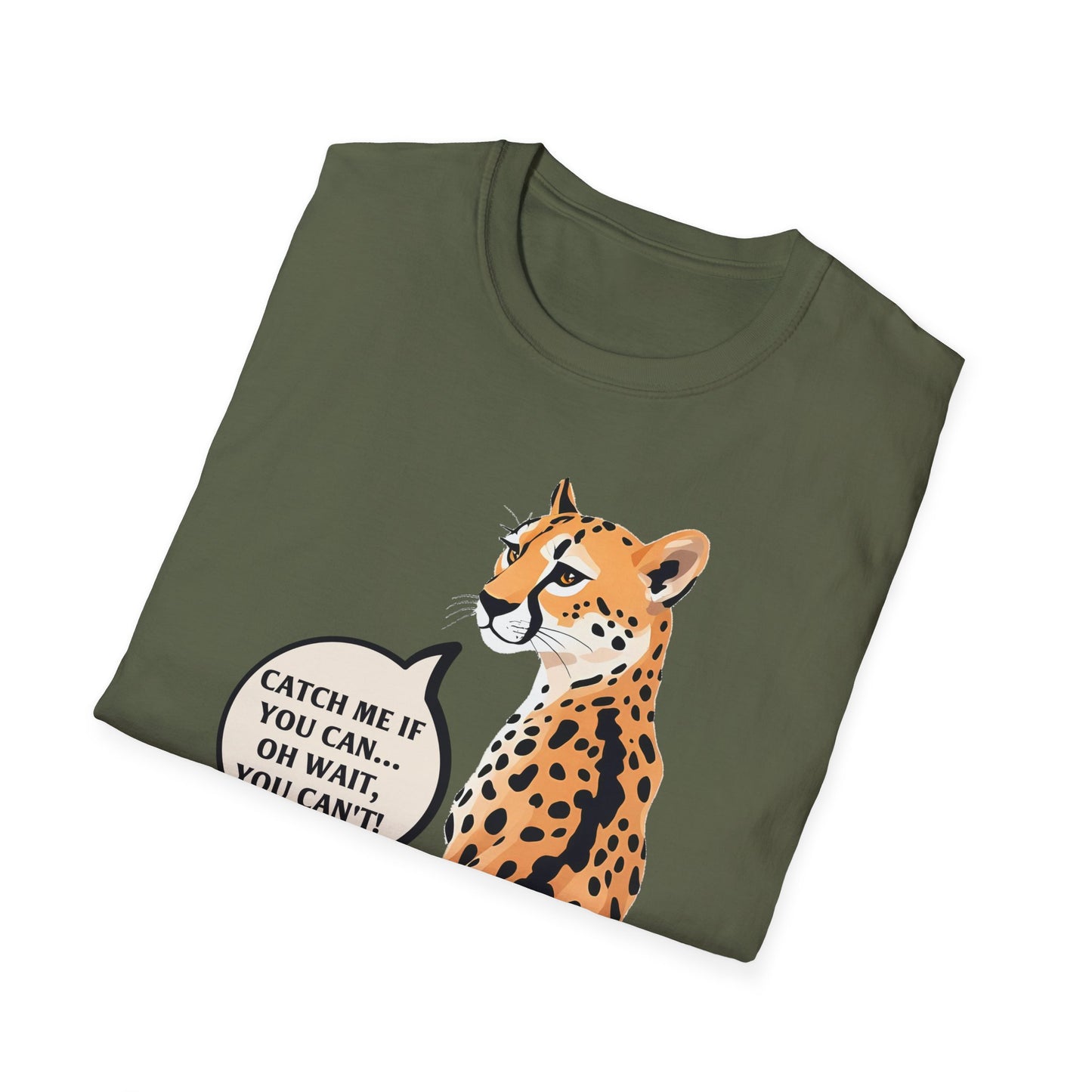 Catch Me If You Can Unisex Softstyle T-Shirt - Fun and Playful Animal Tee