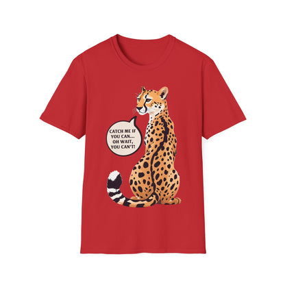 Catch Me If You Can Unisex Softstyle T-Shirt - Fun and Playful Animal Tee