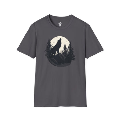 Howling Wolf in Moon Light T-Shirt