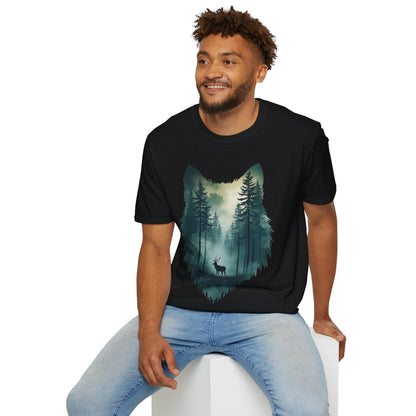 Wolf face Forest T-Shirt