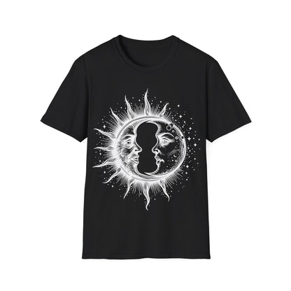 Sun & Moon Graphic Unisex T-Shirt | Celestial Art Tee for All Occasions