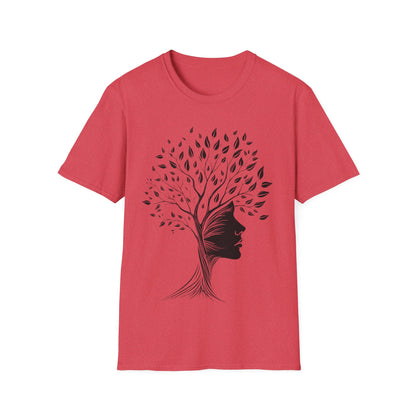 Nature-Inspired Unisex Softstyle T-Shirt - Tree of Life Design