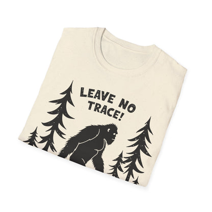 Leave No Trace! Unisex Softstyle T-Shirt for Nature Lovers