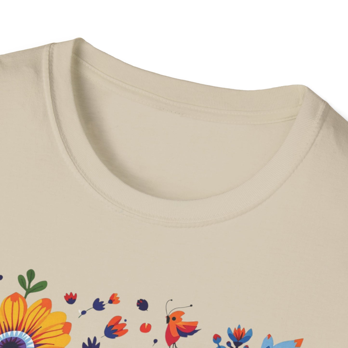 Floral Garden Unisex Softstyle T-Shirt - Vibrant Flower Art for Nature Lovers