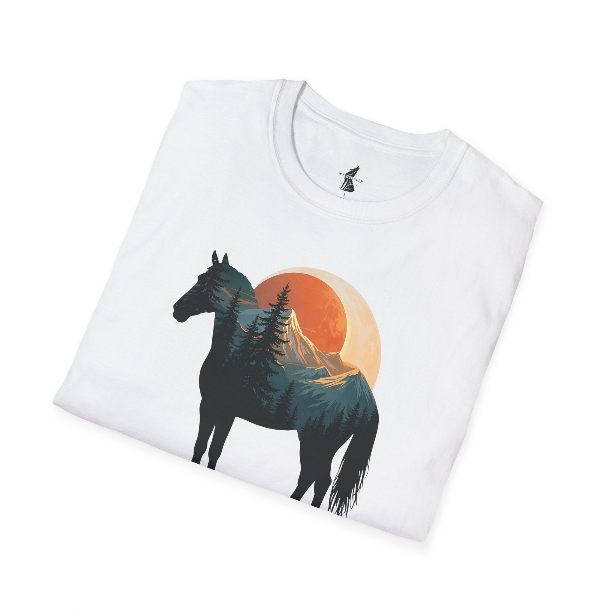 Wild Horse Sunset Silhouette T-Shirt