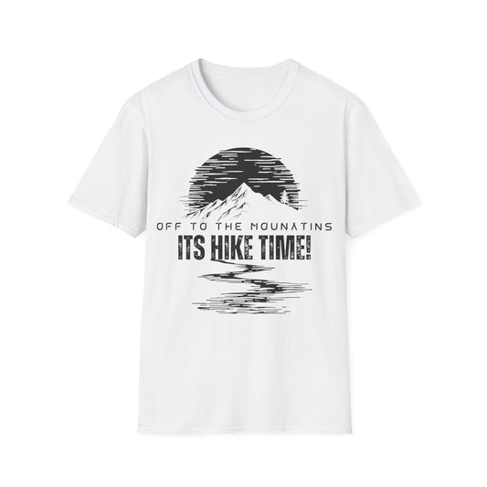 Outdoor Adventure Hike Time T-Shirt | Unisex Softstyle Tee for Nature Lovers