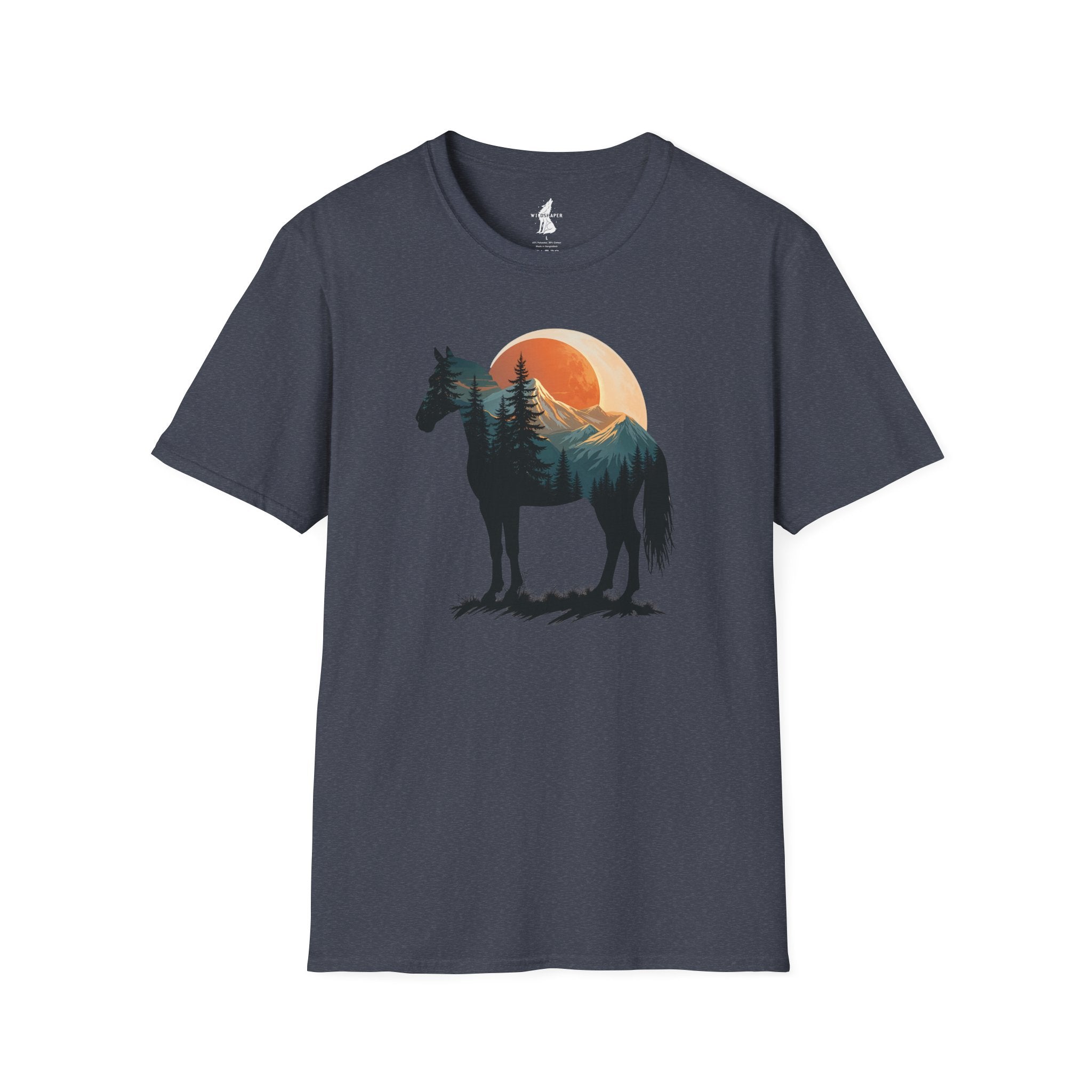 Wild Horse Sunset Silhouette T-Shirt