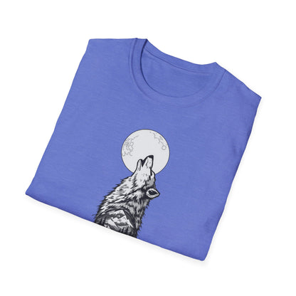 Howling Wolf Unisex Softstyle T-Shirt | Nature Lover Tee