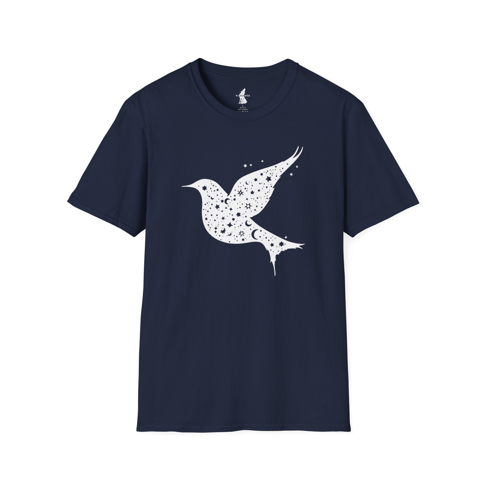 Celestial Bird Cosmic Stars T-Shirt