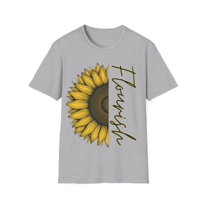 Flourish Sunflower Unisex Softstyle T-Shirt