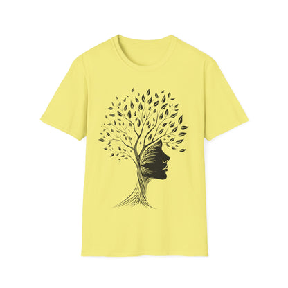 Nature-Inspired Unisex Softstyle T-Shirt - Tree of Life Design