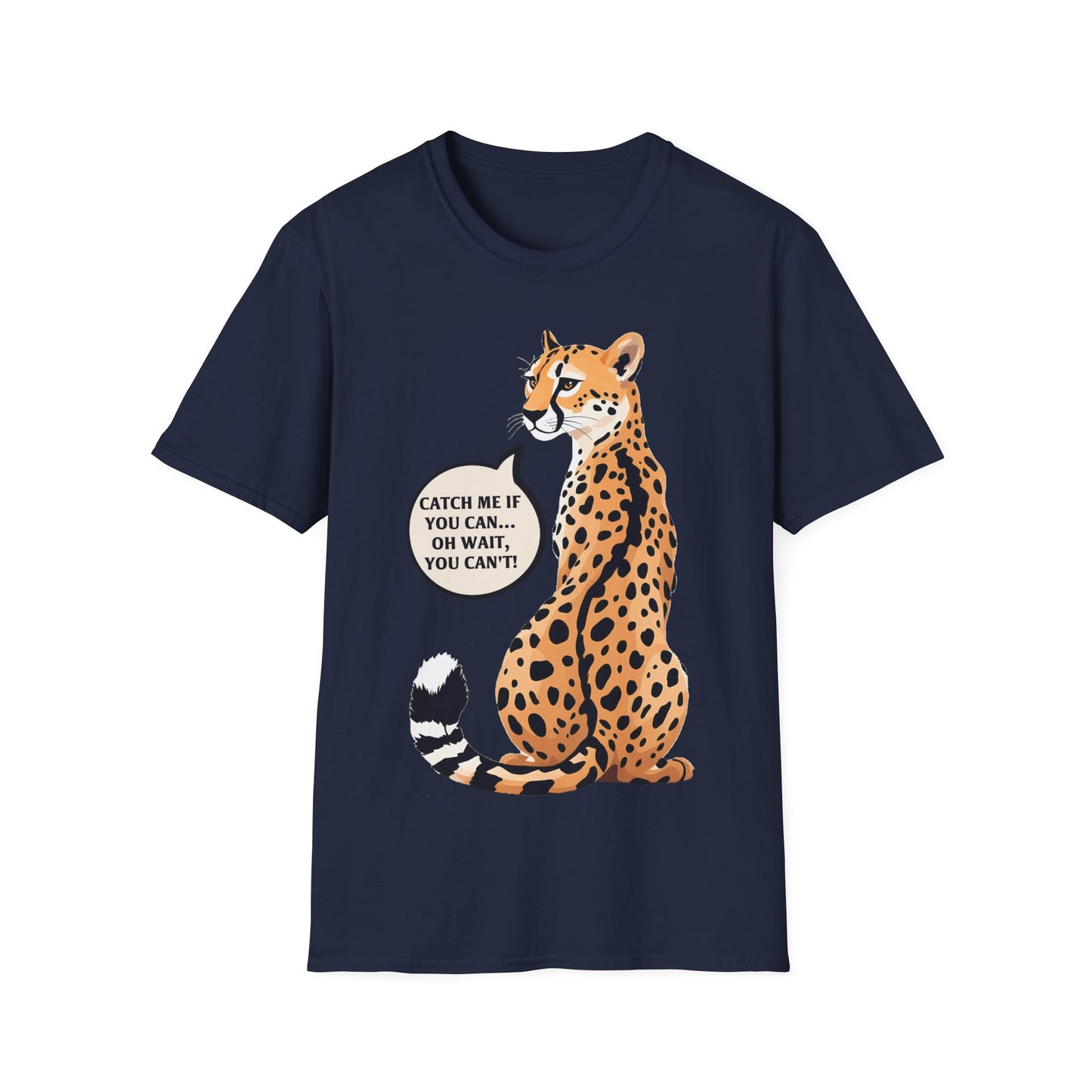 Catch Me If You Can Unisex Softstyle T-Shirt - Fun and Playful Animal Tee