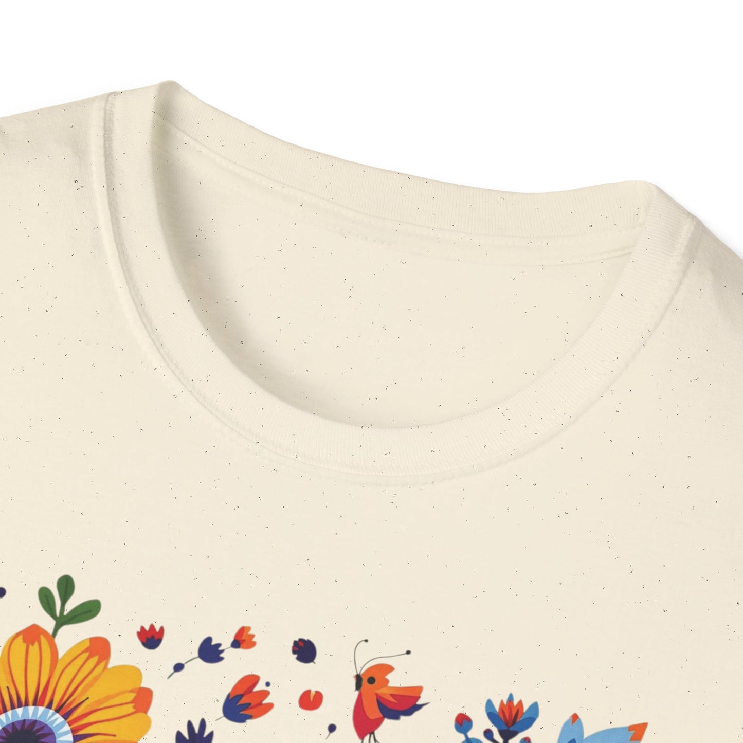 Floral Garden Unisex Softstyle T-Shirt - Vibrant Flower Art for Nature Lovers