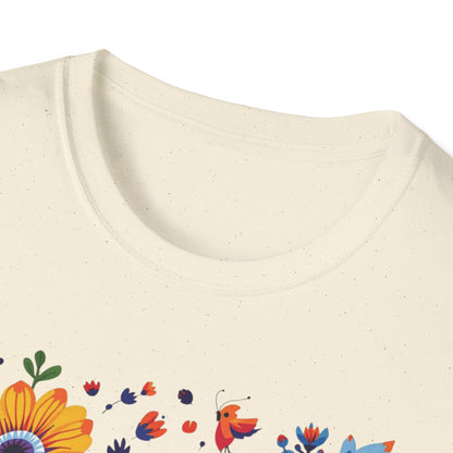 Floral Garden Unisex Softstyle T-Shirt - Vibrant Flower Art for Nature Lovers