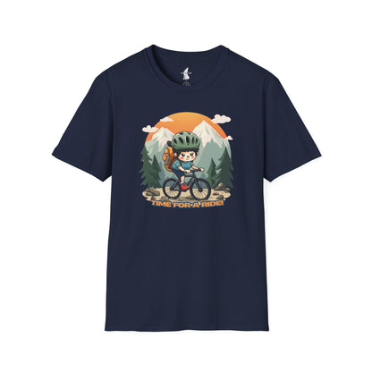 Time For a Ride Mountain Biking Graphic T-Shirt