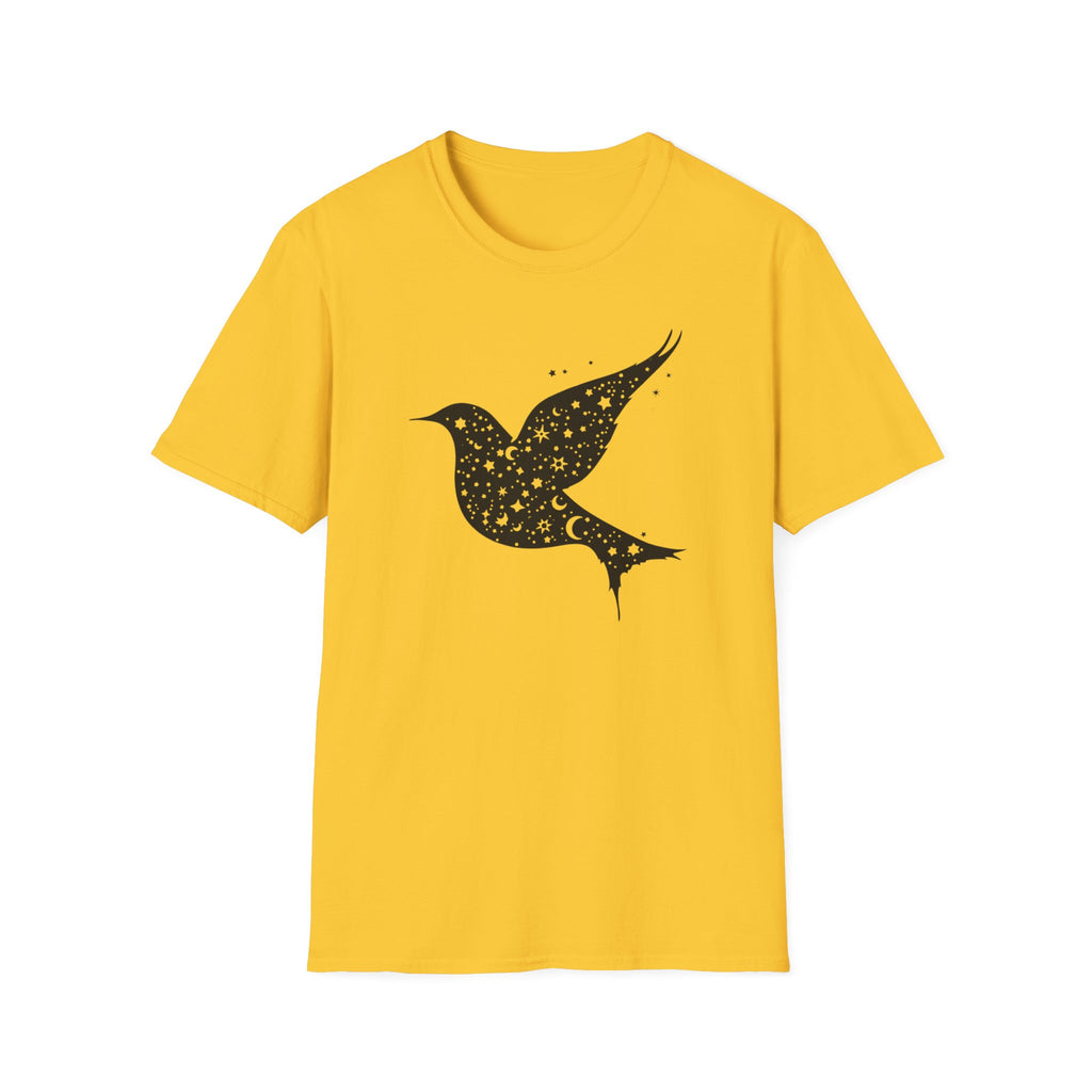 Celestial Bird Cosmic Stars T-Shirt