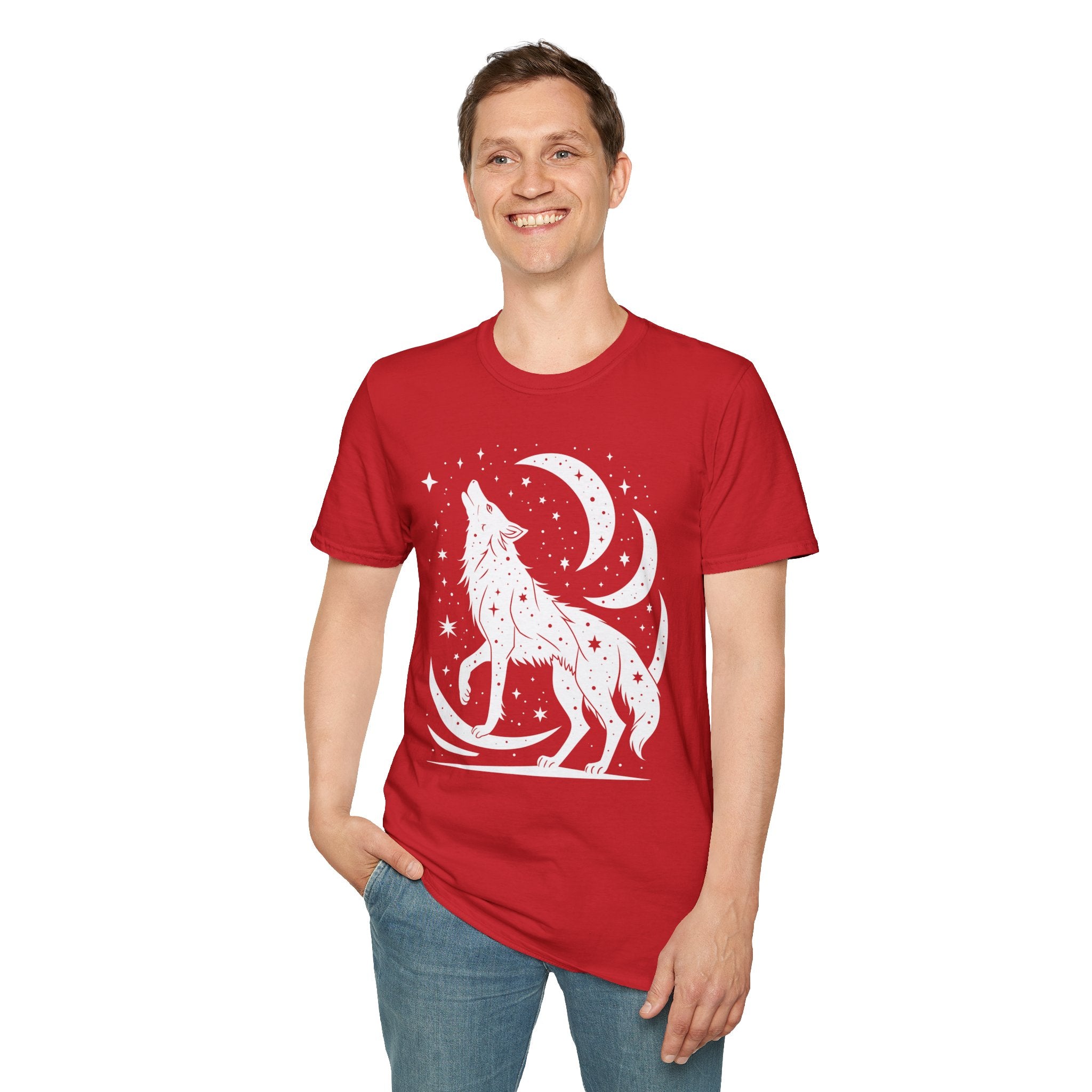 Celestial Howling Wolf T-Shirt
