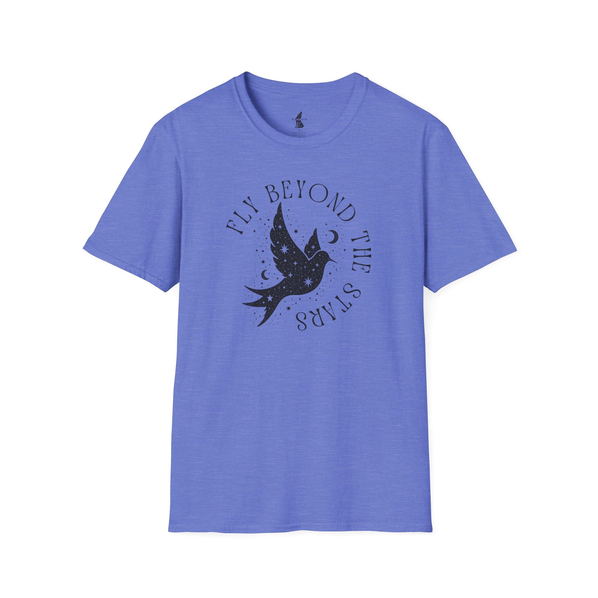 Fly Beyond The Stars Celestial Bird Graphic T-Shirt