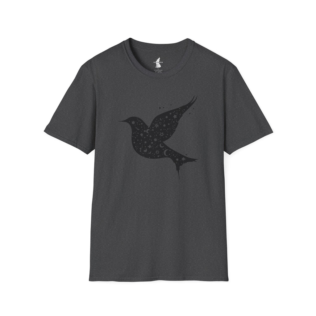Celestial Bird Cosmic Stars T-Shirt