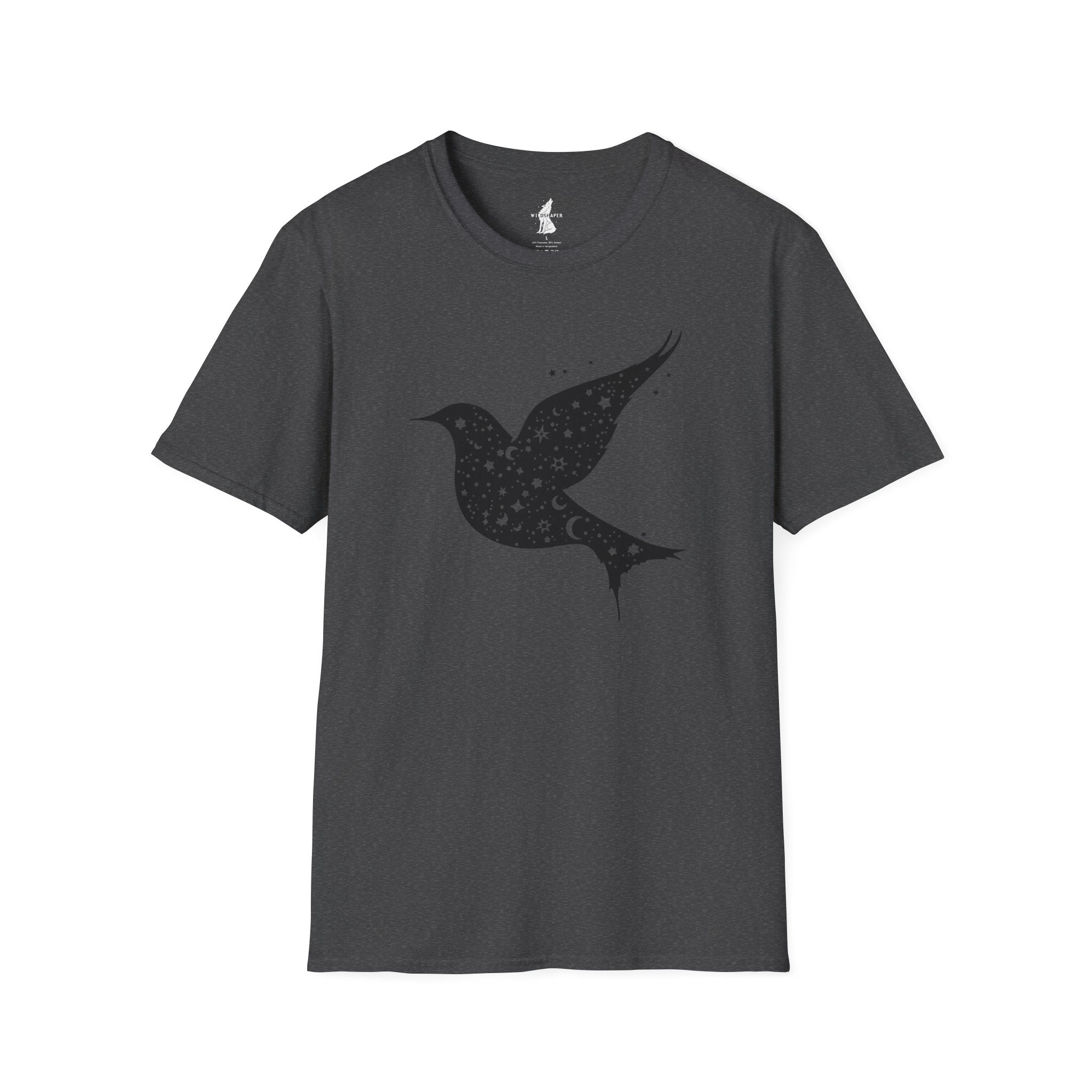 Celestial Bird Cosmic Stars T-Shirt
