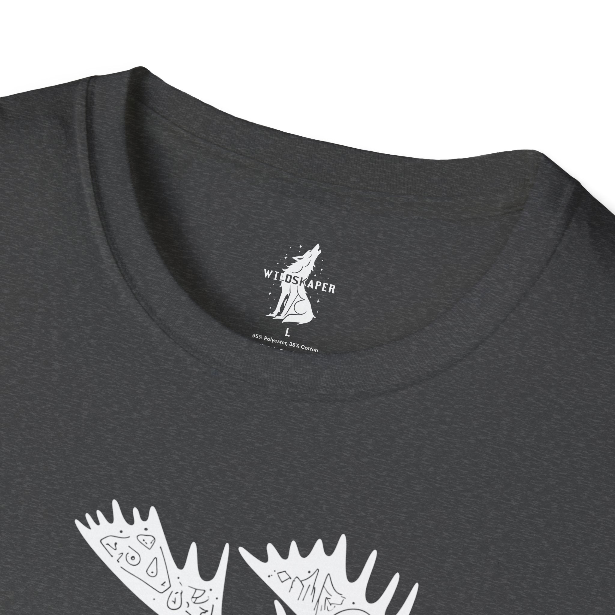 Moose Line Art Graphic T-Shirt