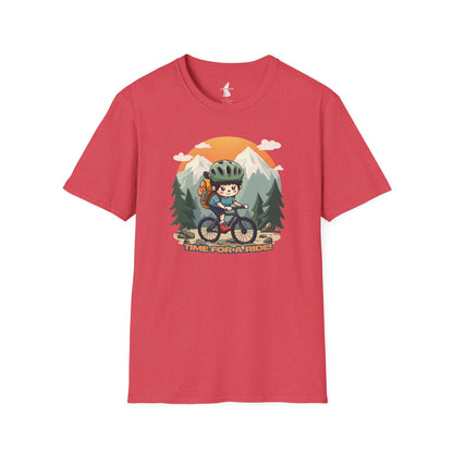 Time For a Ride Mountain Biking Graphic T-Shirt