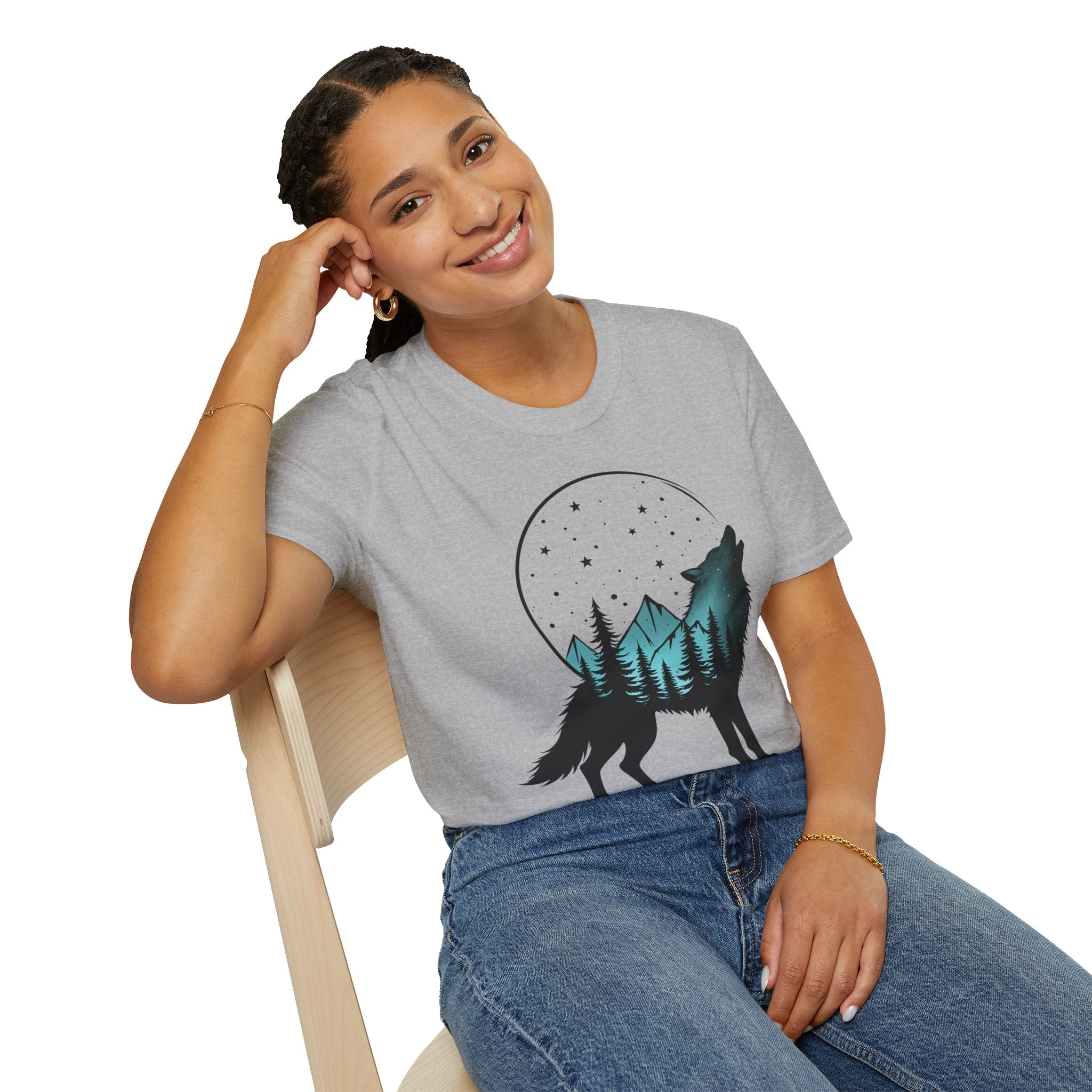 Celestial Nature Wolf T-Shirt