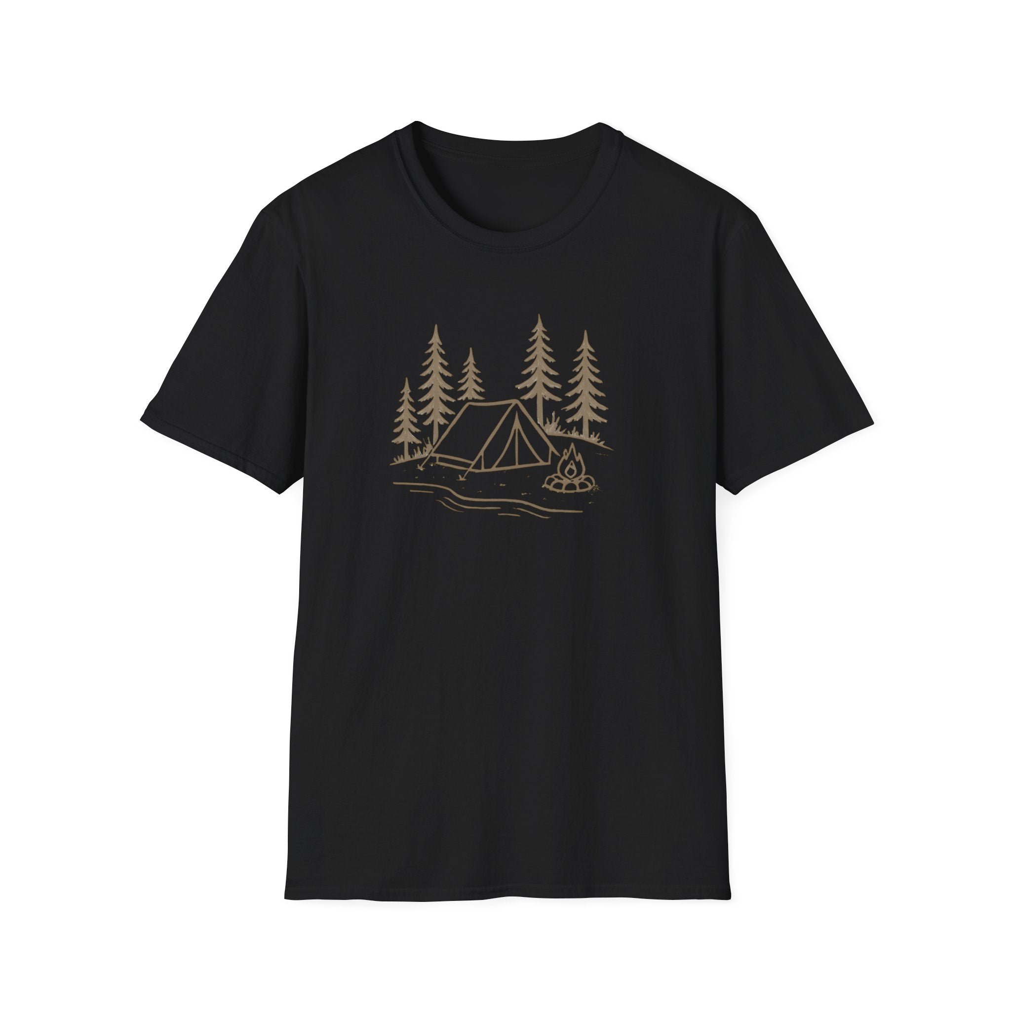 Camping Tent and Campfire T-Shirt