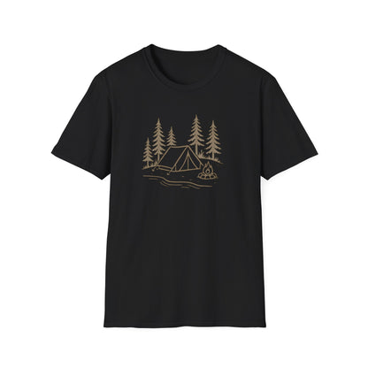 Camping Tent and Campfire T-Shirt