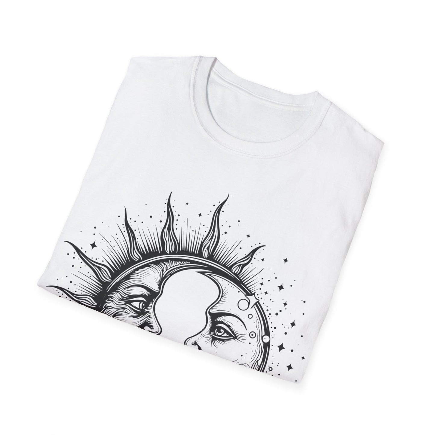 Sun & Moon Graphic Unisex T-Shirt | Celestial Art Tee for All Occasions