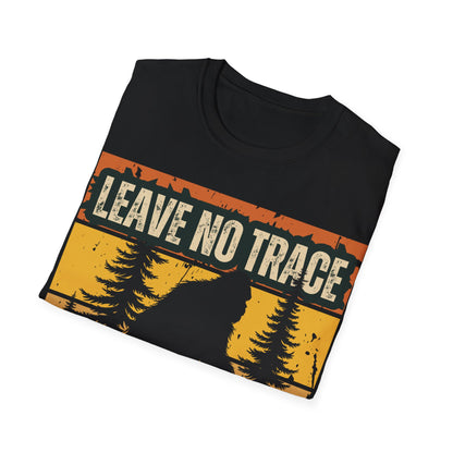 Leave No Trace Bigfoot Unisex Softstyle T-Shirt - Adventure & Nature Tee