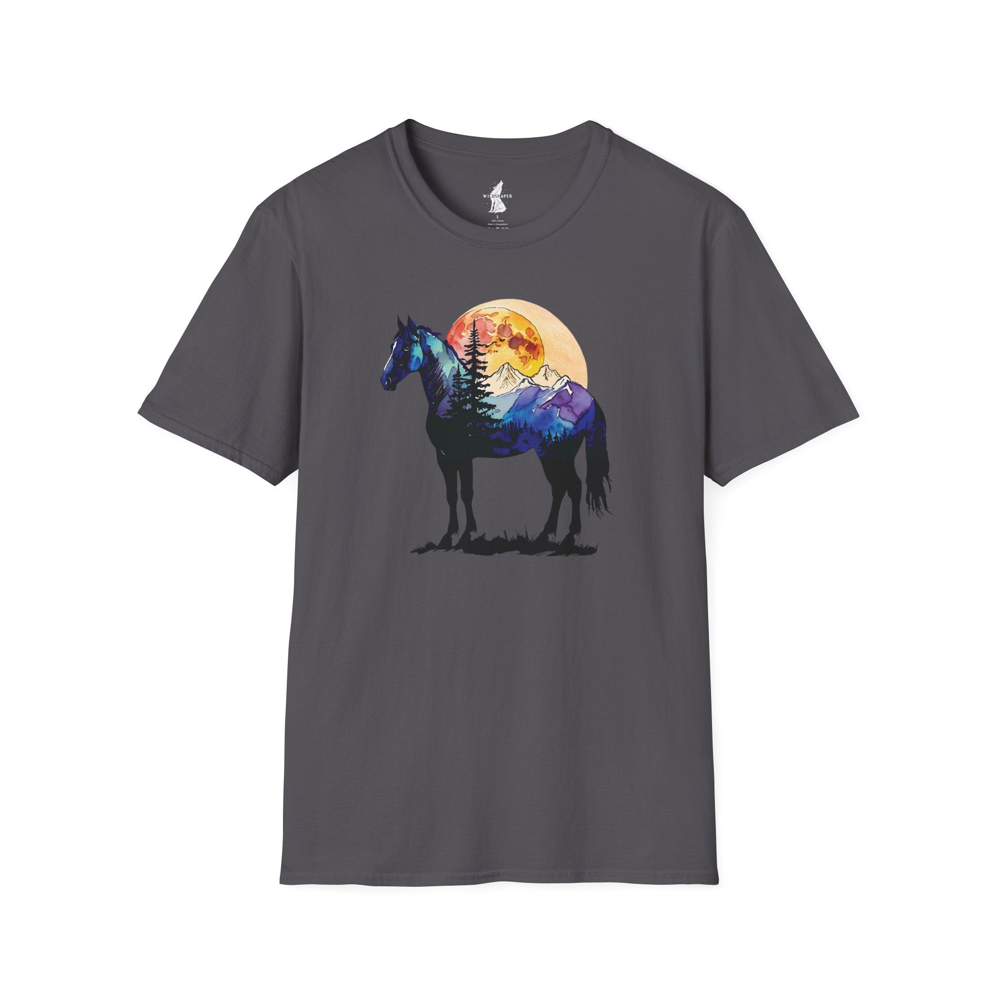 Wild Spirit Horse Sunset Graphic T-Shirt