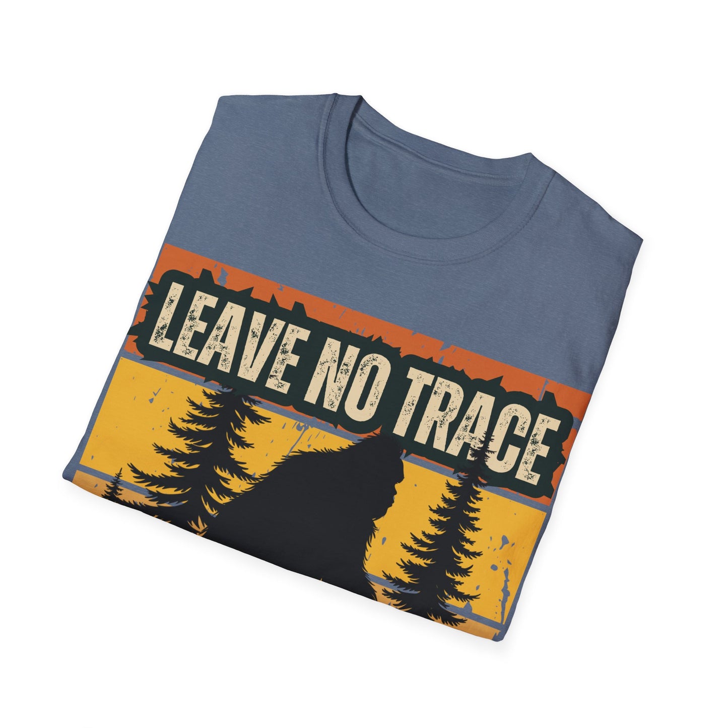 Leave No Trace Bigfoot Unisex Softstyle T-Shirt - Adventure & Nature Tee