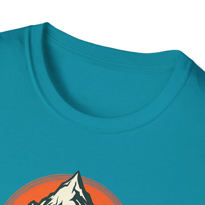 Unisex Softstyle T-Shirt - 'The Mountains Are Calling' Adventure Tee