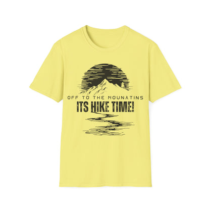 Outdoor Adventure Hike Time T-Shirt | Unisex Softstyle Tee for Nature Lovers