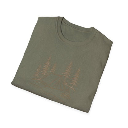 Camping Tent and Campfire T-Shirt
