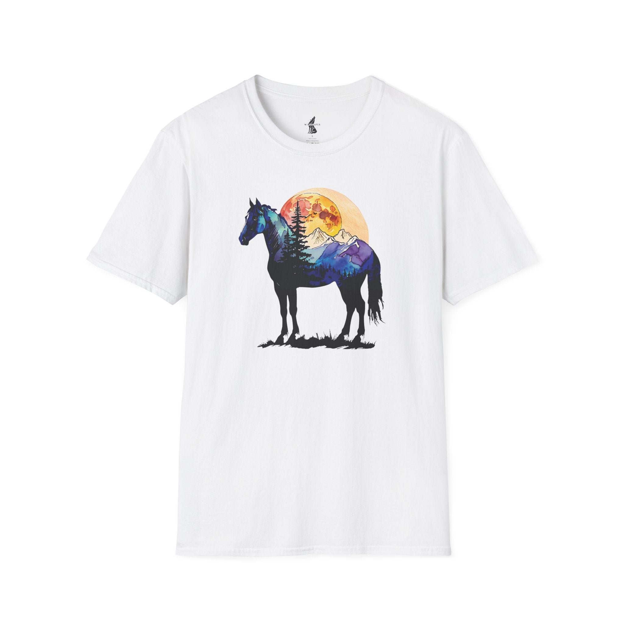 Wild Spirit Horse Sunset Graphic T-Shirt