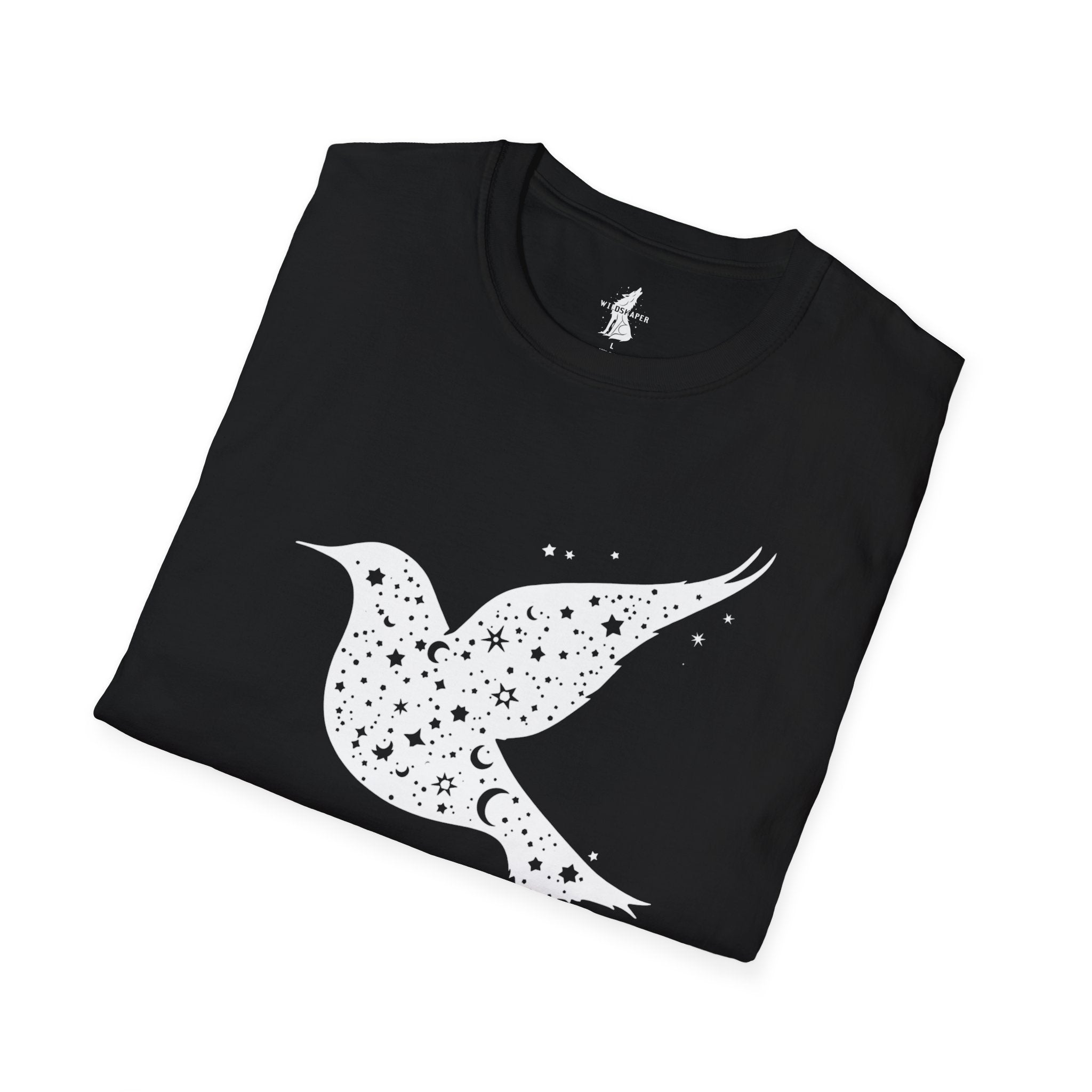 Celestial Bird Cosmic Stars T-Shirt