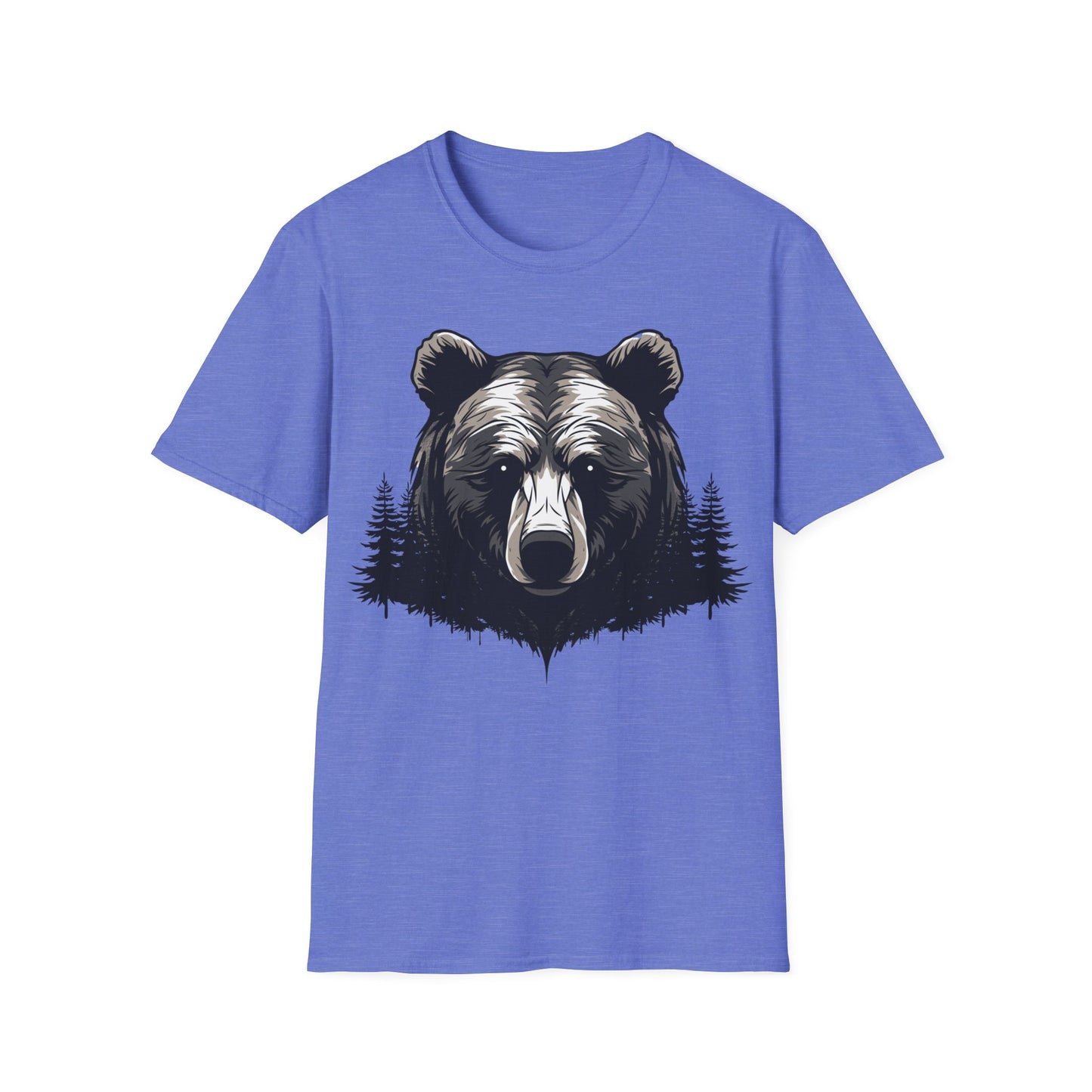 Unisex Bear Nature Softstyle T-Shirt - Wilderness Graphic Tee