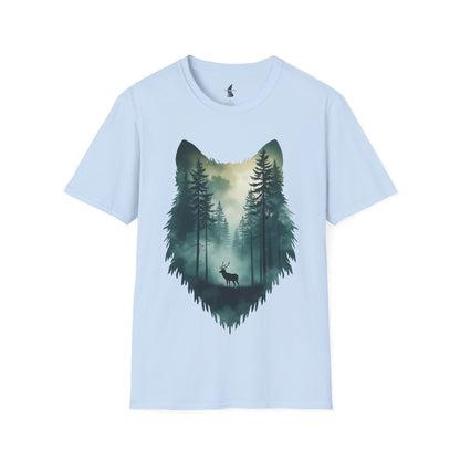 Wolf face Forest T-Shirt