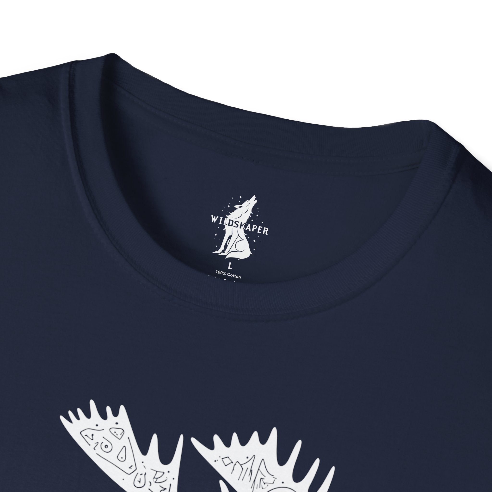 Moose Line Art Graphic T-Shirt