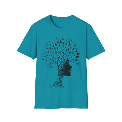 Nature-Inspired Unisex Softstyle T-Shirt - Tree of Life Design