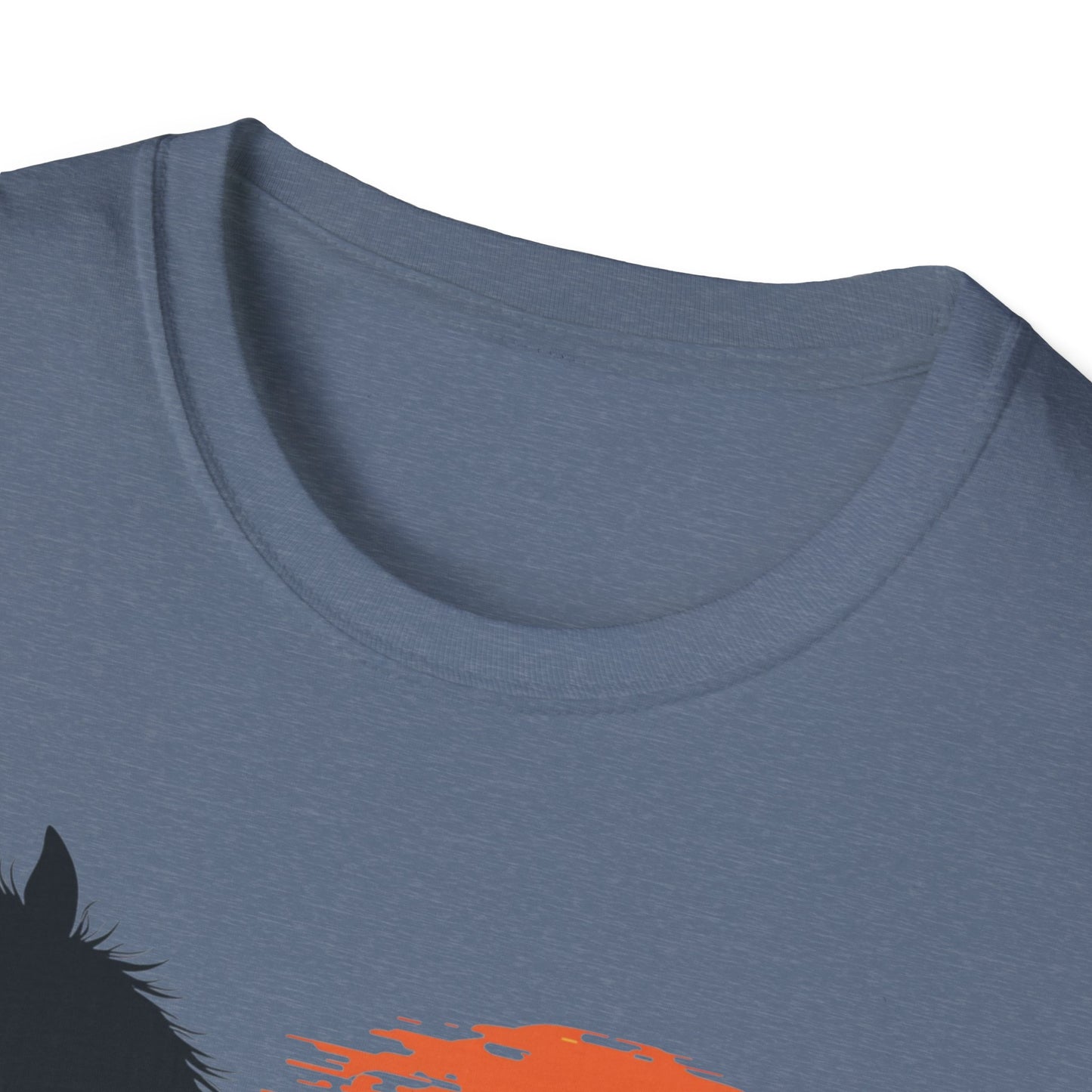 Mountain Sunset Horse Unisex Softstyle T-Shirt - Nature Lover Tee